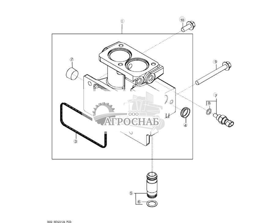 3902 Корпус термостата 